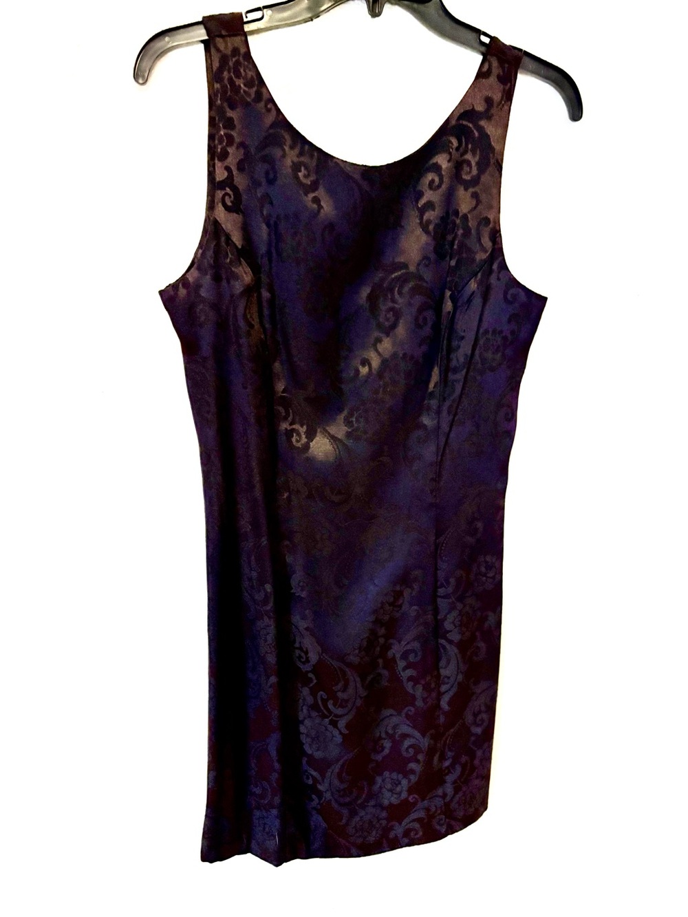 Roberta Black Jacquard Sleeveless Sheath Dress